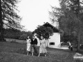 De Gasperi e le figlie in Val di Sella, 1948