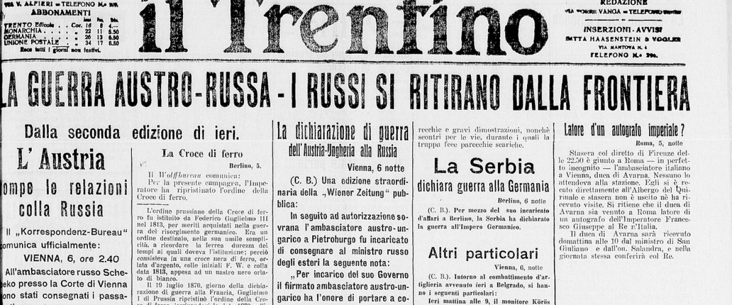 Il Trentino 7 ago 1914 slide