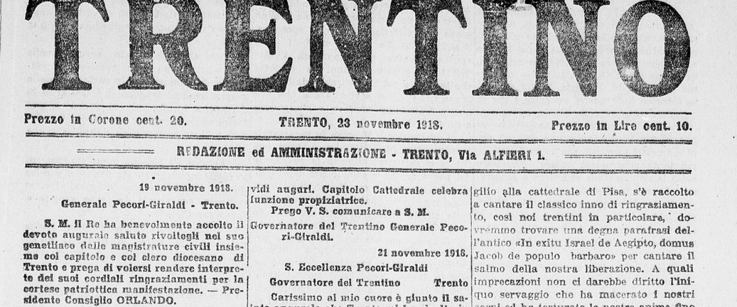 Il Nuovo Trentino 23 nov 1918 slide